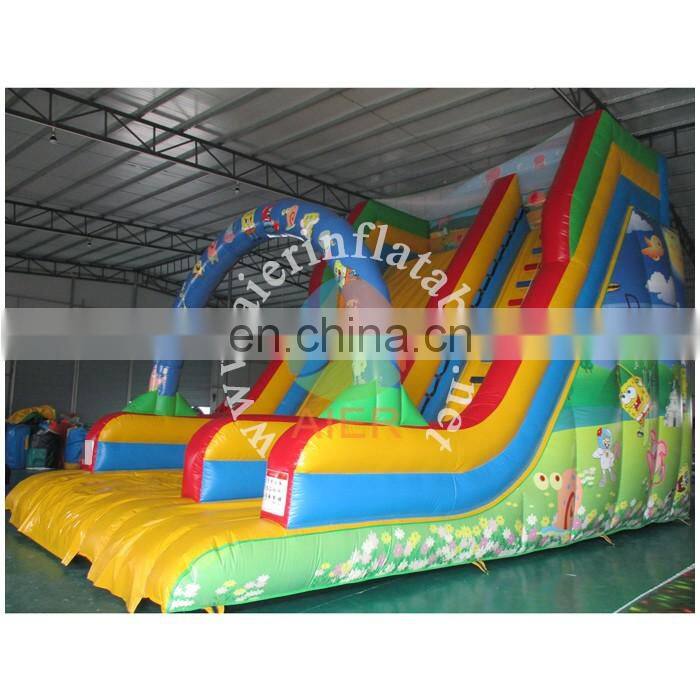 Full print bob inflatable slide