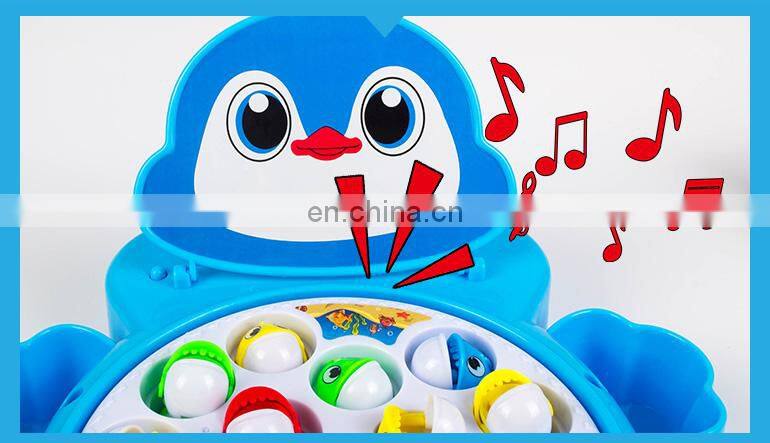 toys 2018 electric magnetic penguin fishing children toys educational game for sale