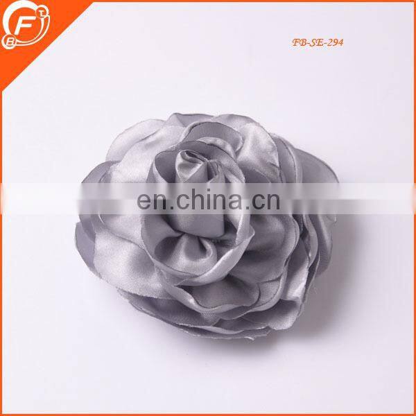 light yellow nice wedding fabric flower brooch for wholesale