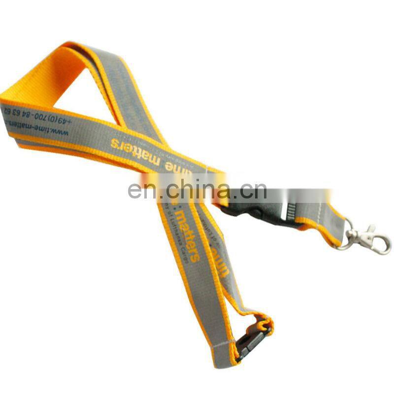 2013 Free customized woven imprinted silk lanyars