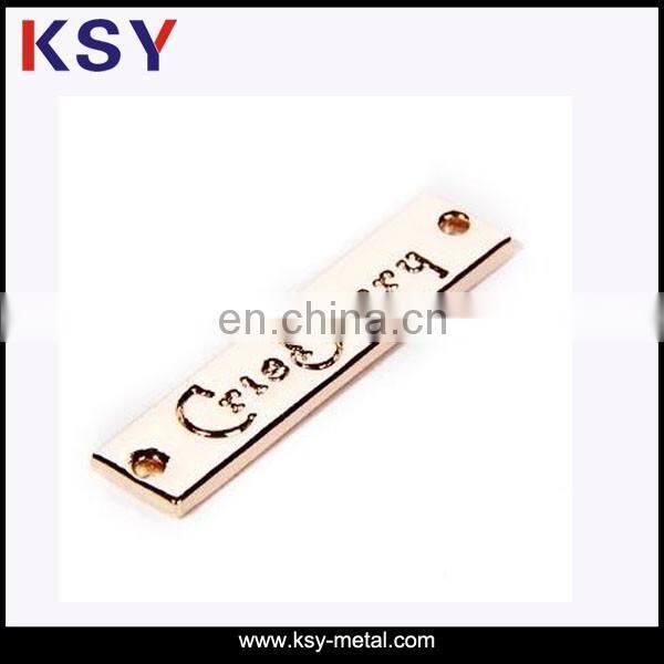 Hot sell nickle metal labels for garment and handbag