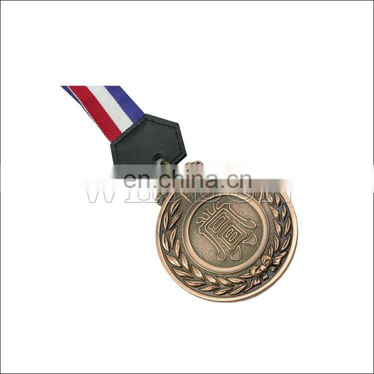 Custom Logo Metal Medal Badge Antique copper color