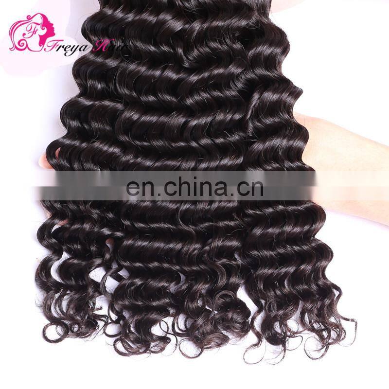 Qingdao wholesale remy hair african human hair extensions deep wave african human hair extensions