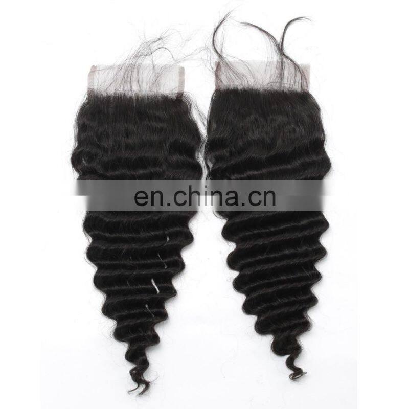 Good Quality Wholesale Price Deep Wave Virgin Brazilian Hair Closure
