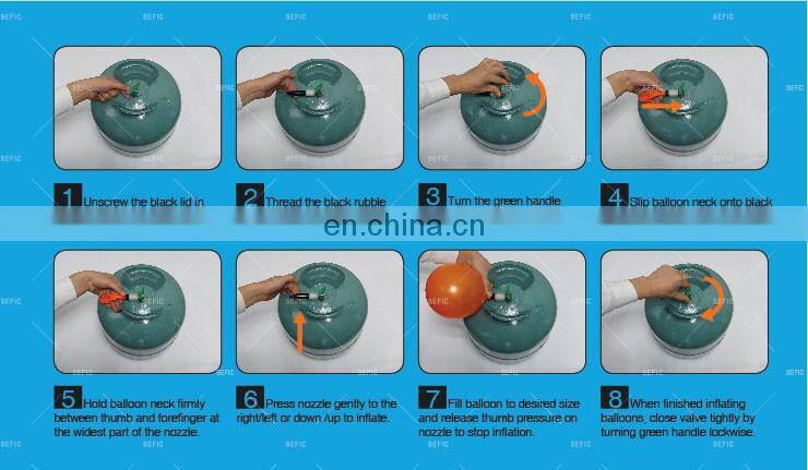 Light Weight 50LBS Disposable Balloon Helium Gas Cylinder