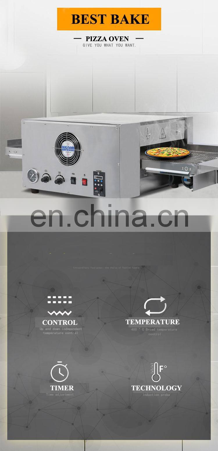 New Condition Stainless Steel Electric/Gas Conveyor Pizza Oven Price baking equipment pizza oven pizza maker for snack machine