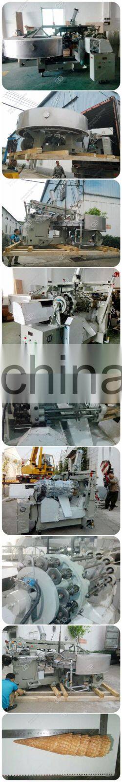 Full Automatic Rolled Waffle Ice Cream Cone Baking Roller Machine Price Sugar Cone Production Line