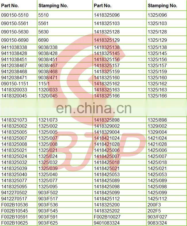 BJAP Diesel Engine Delivery Valve F50Q F50Q07-01e delivery valve