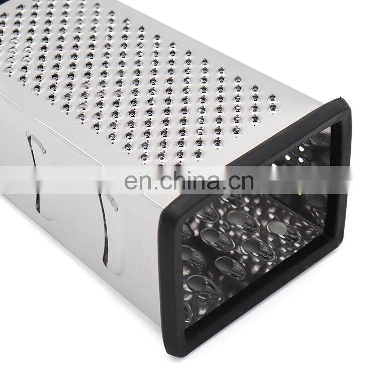 Hot sale 4 Sides Stainless Steel Professional kitchen Grater for Cheese Vegetables and Ginger