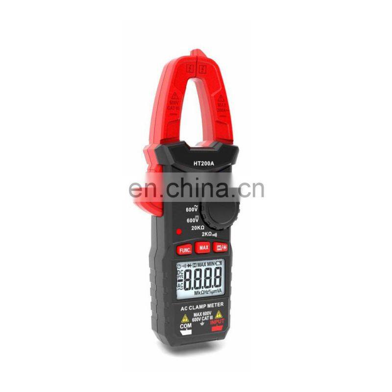 HT200A Pocket AC/DC Voltage Ohm Clamp Meter Tester Smart Digital Clamp Meter