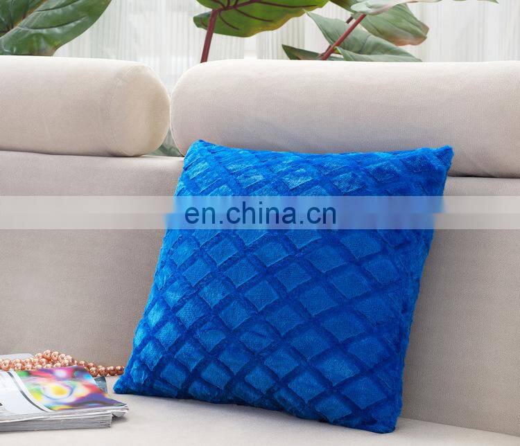 Home decorative plush throw  pillow covers for bed sofa