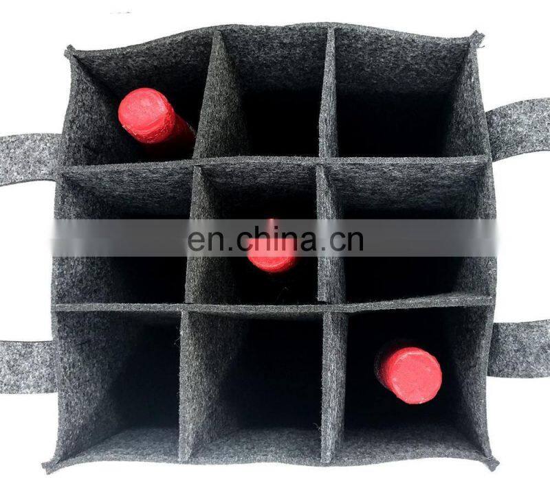 High quality christmas non woven recyclable black tote bags