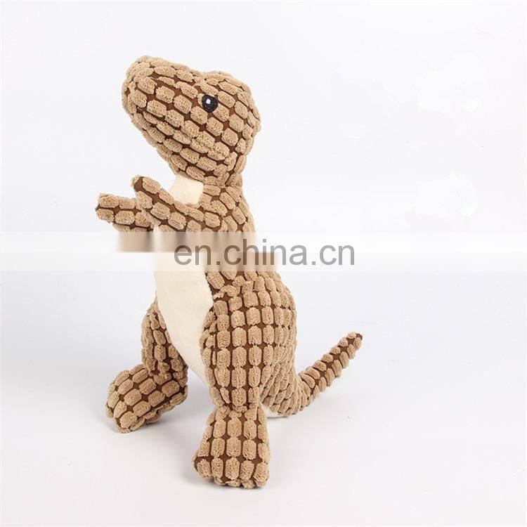 24cm height dinosaur shaped squeaky pet dog toys for large pets