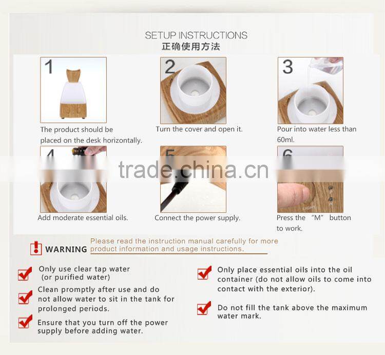 GX Diffuser Spa mist perfume battery operated aroma diffuser GX-04K