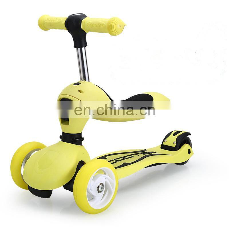 2 in 1 Functional 3 wheel kids scooter/new kids scooter cheap kids scooter/kids scooter with seat