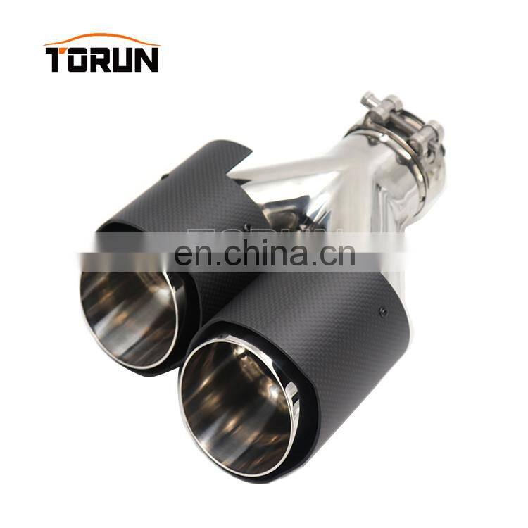 Hot sale high quality Universal oval staggered m exhaust tips