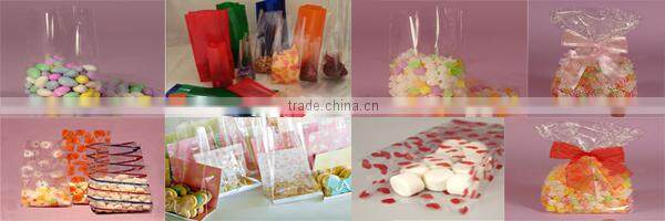 OPP plastic bags with adhesive tape for grocery