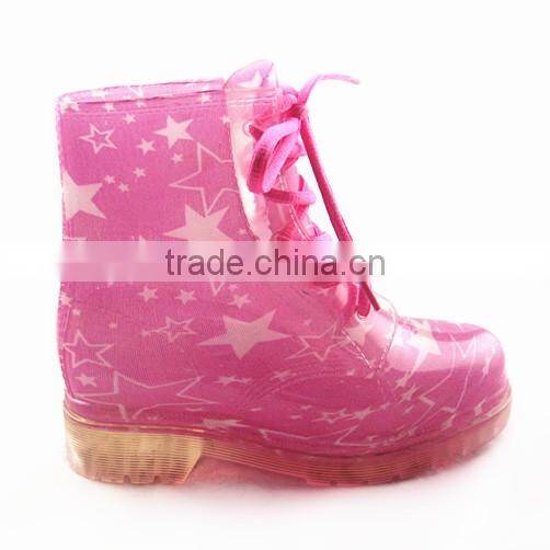 Cute Transparent Martin Boots For Kids