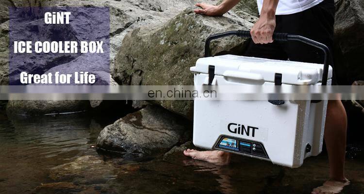 Custom logo 25QT outdoor durable big capacity portable rotational moulding fishing ice cooler box