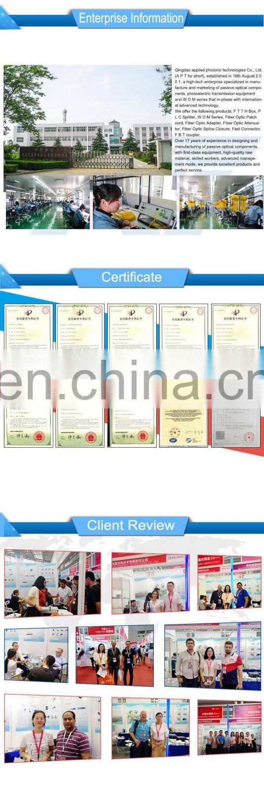 1x1 1x2 2x2 Mechanical Optical Switch with 0.9 Loose Tube