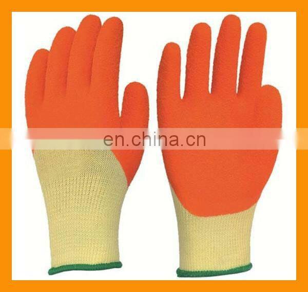 Cheap 13g Rubber Dipped Safety Glove Latex Coated Work Gloves Gloves For Construction Wholesale