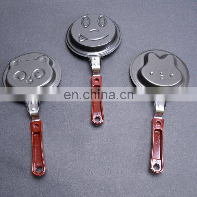 Heart Shape Omelette Making Germany Stainless Steel Induction Handle Non Stick Frying Pan Cookware