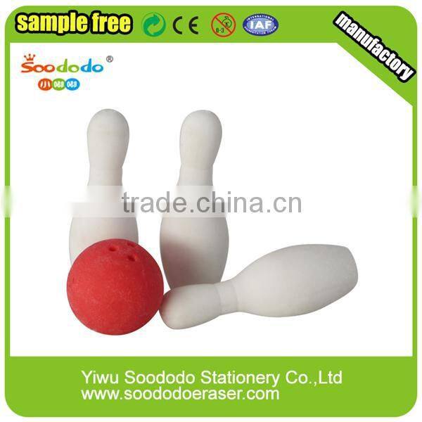 Mini Colorful Rubber Basketball Eraser