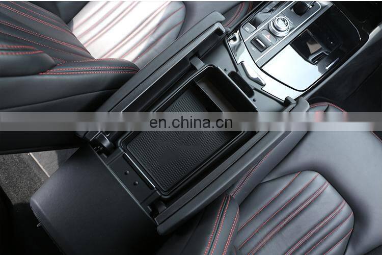 For Maserati Ghibli For Levante For Quattroporte Car-Styling Armrest Storage Box With White Logo