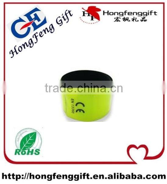 2014 High quality Reflective Wristband, Slap Wrap, Armband ,slap wristband