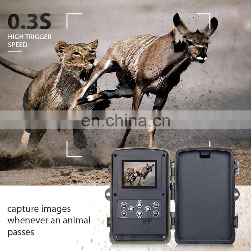 2021 Hunting WIFI Trail Camera 24MP 1080P APP Live Show Low Glow night vision IP65 Outdoor Wildlife Camera Monitoring WiFi-801B