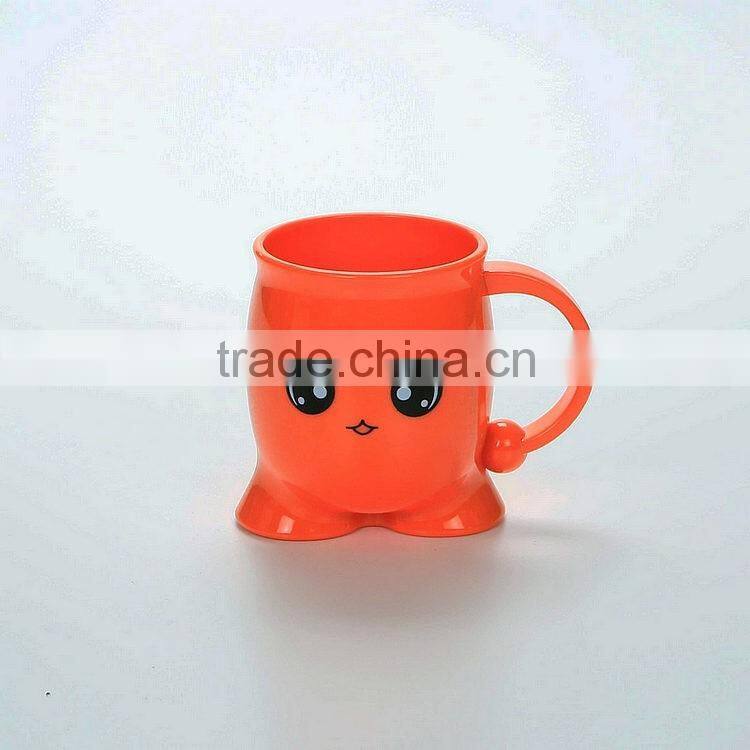 Reusable Cartoon Plastic Cups --Orange