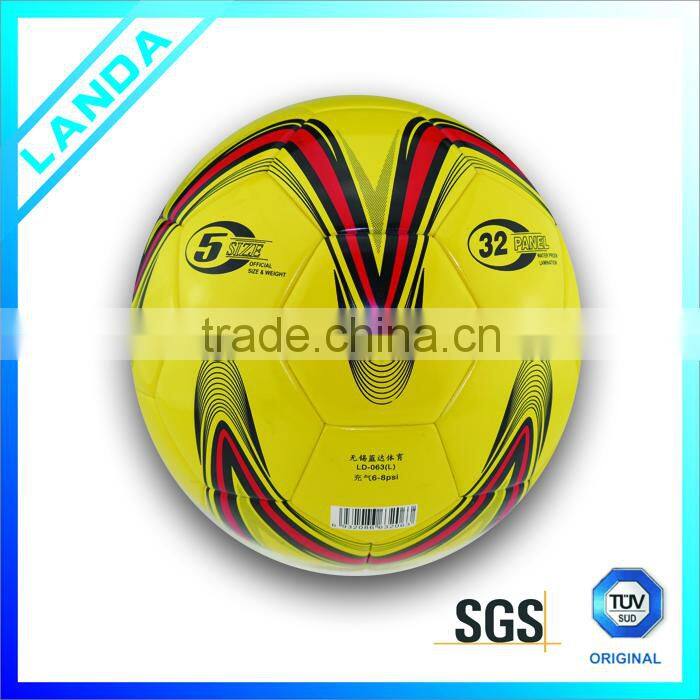 Wholesale official customized PU soccer ball/football size 5