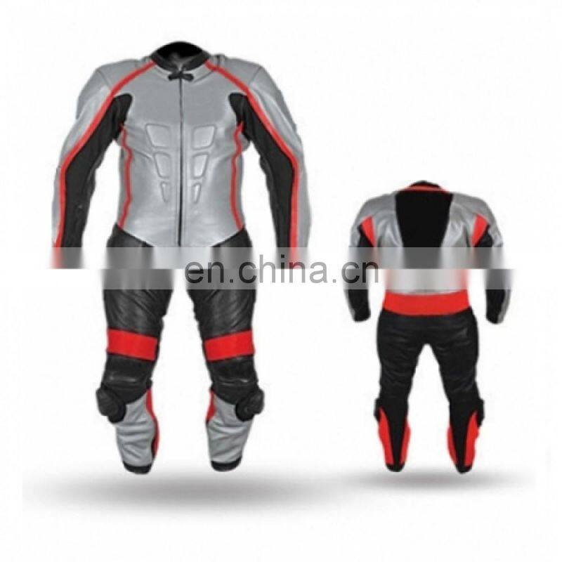 Custom Made Motorbike Leather Suit Men ODM Motorcycle Riding protection Cowhide Real Leather Racing Suit