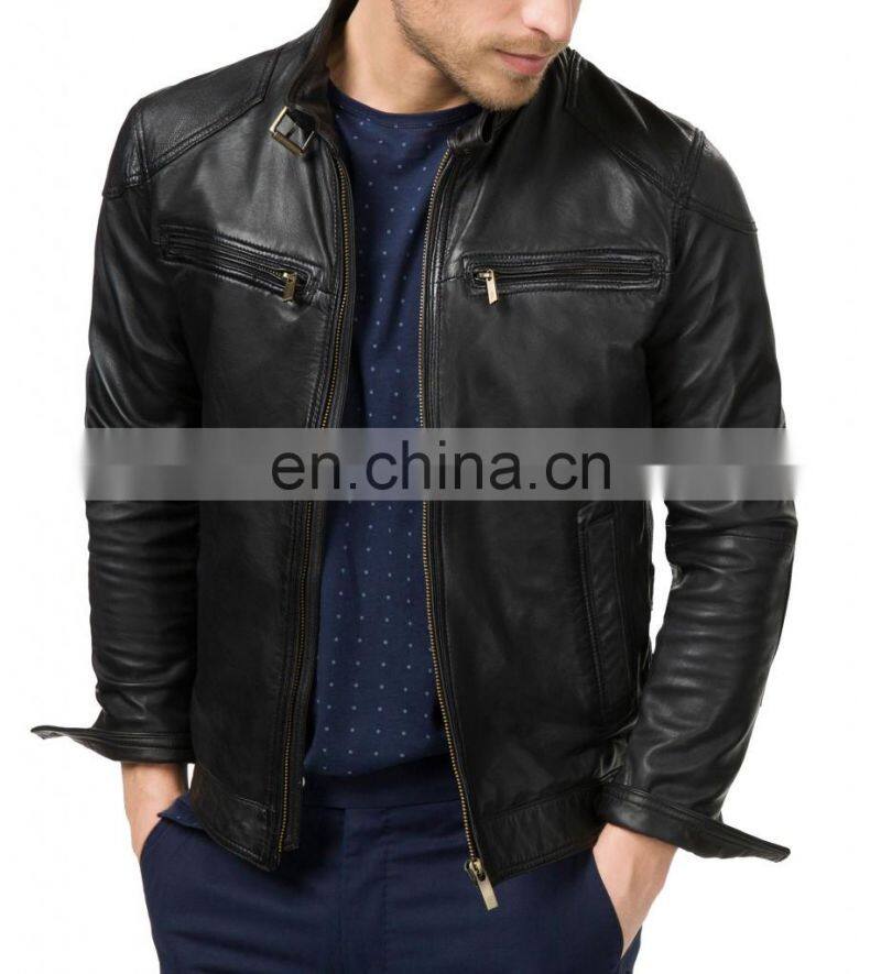 high quality sheep leather fashion jacket men