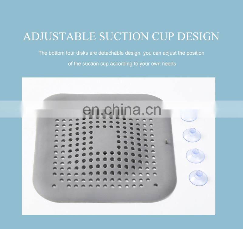Hair Filter Sink Anti-blocking Strainer Bathtub Shower Floor Drain Stopper Silicone Kitchen Deodorant Plug Bathroom Accessories