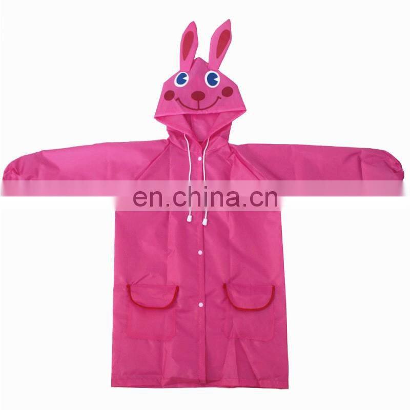 Cute Kids Raincoat Cartoon Animal Waterproof Kids Raincoat For children Rain Coat