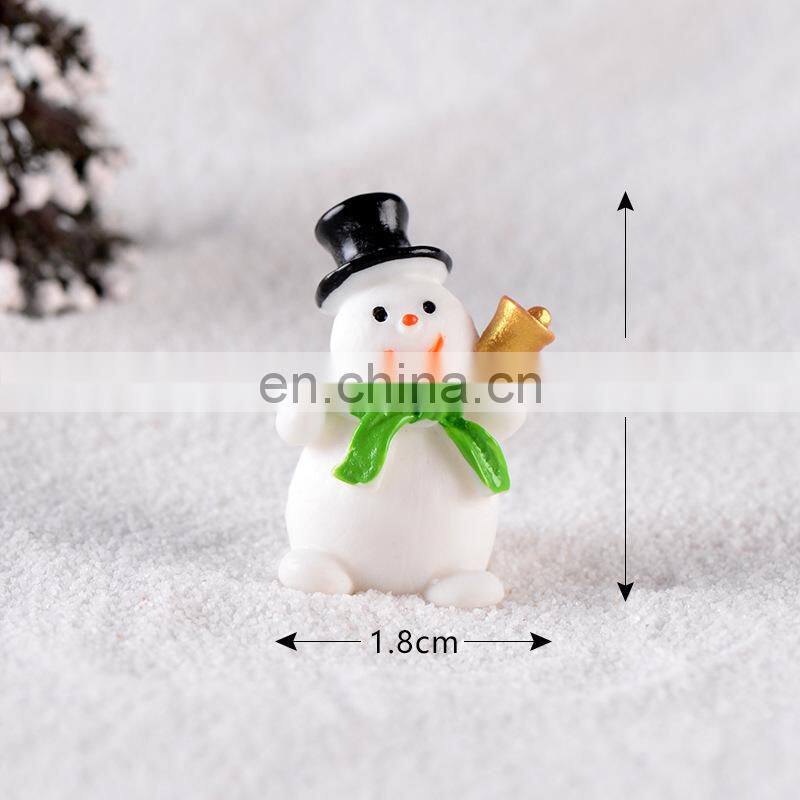 Christmas Resin Elk Santa Claus Ornaments Merry Christmas Decoration For Home Figurines Miniatures 2023 New Year Xmas Box Decor