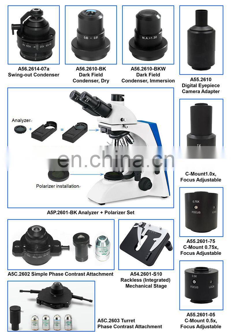KASON Led Light Binocular School Teaching Biological Laboratory Microscope