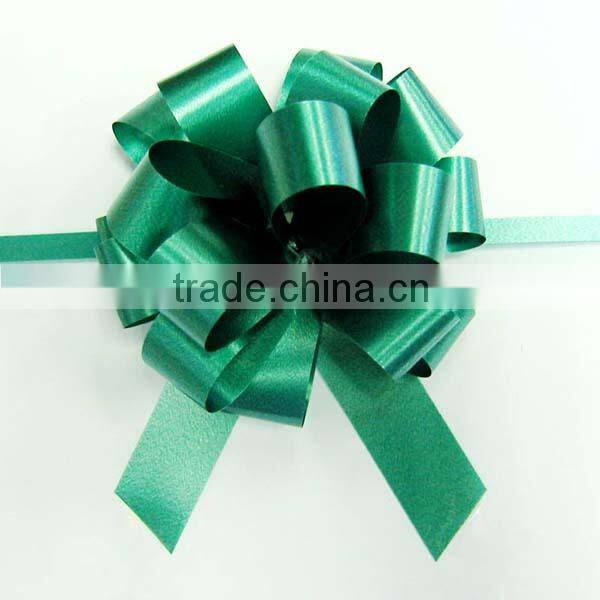 Blue Hi Gian Pom-Pom Ribbon Pull Bow for Decoration Christmas