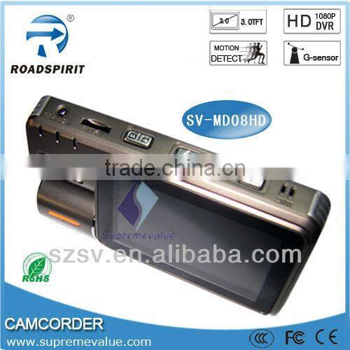 3.0 inch LCD TFT GPS car dvr camera