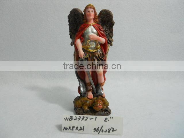 Polyresin religious handmade decoration of angel statue