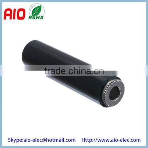 Solder Type Metal Strain Relief 1 / 4 inch stereo Female 6.35mm headphone jack audio input connector