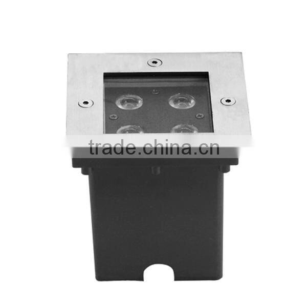 12X1W Square LED recessed Stainless Steel Underground Light for outdoor or garden decoratrion