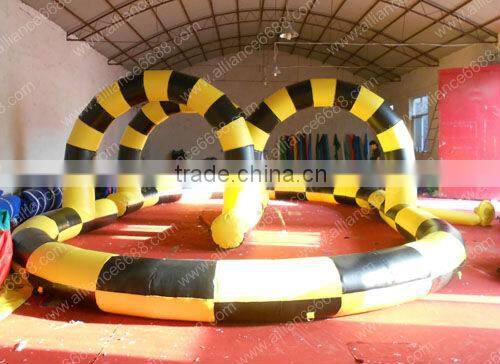 inflatable race track 10x6m inflatable sport park equipment