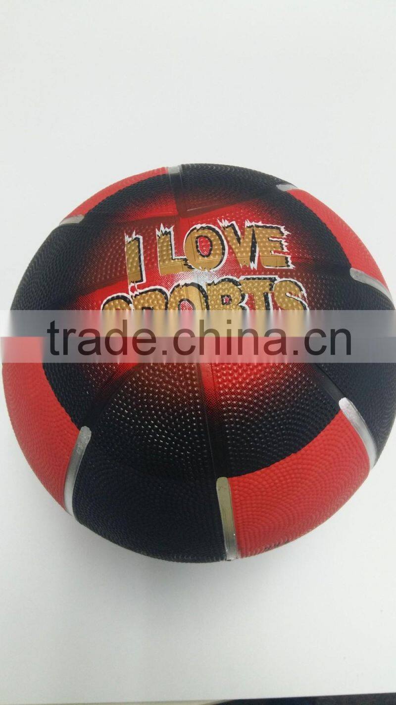 custom printed rubber basketball size 7 for promotion