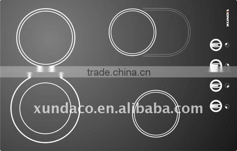 Side control ceramic hob with imported EGO heating element