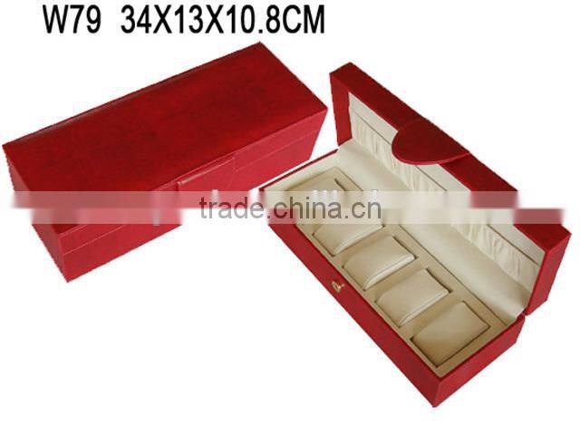 wholesale china OEM supply wooden multiple watch big jewelry box W1196