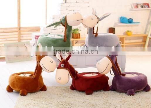 Plush Donkey Sofa/animal plush sofa/donkey shape plush sofa