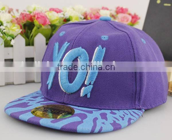 Fashion Lovely YO! Embroidery Design Boys Girls Summer Sun Hats