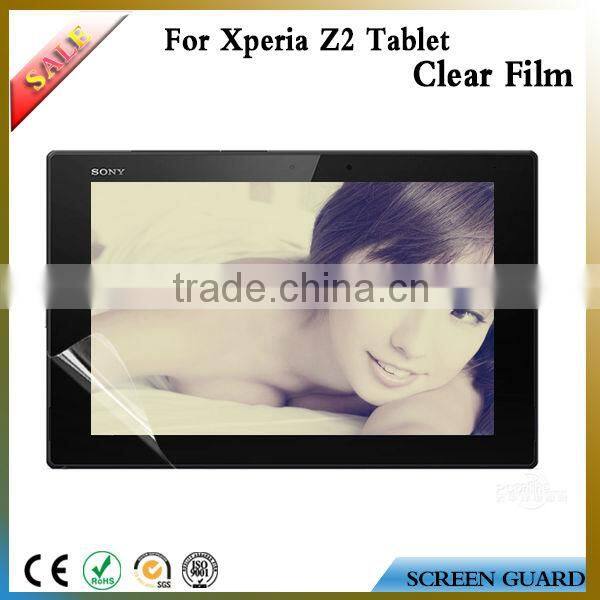 China Supplier High Transparency For Sony Xperia Z2 Tablet Clear Screen Protector Guard